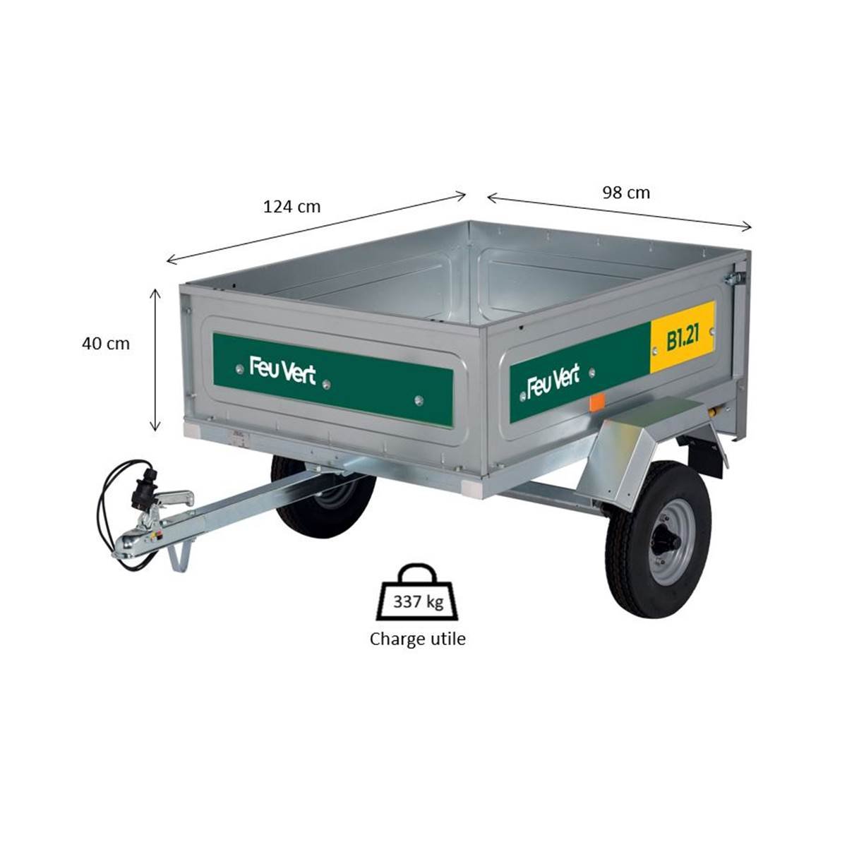 Remorque FEU VERT B1.21 – Image 2