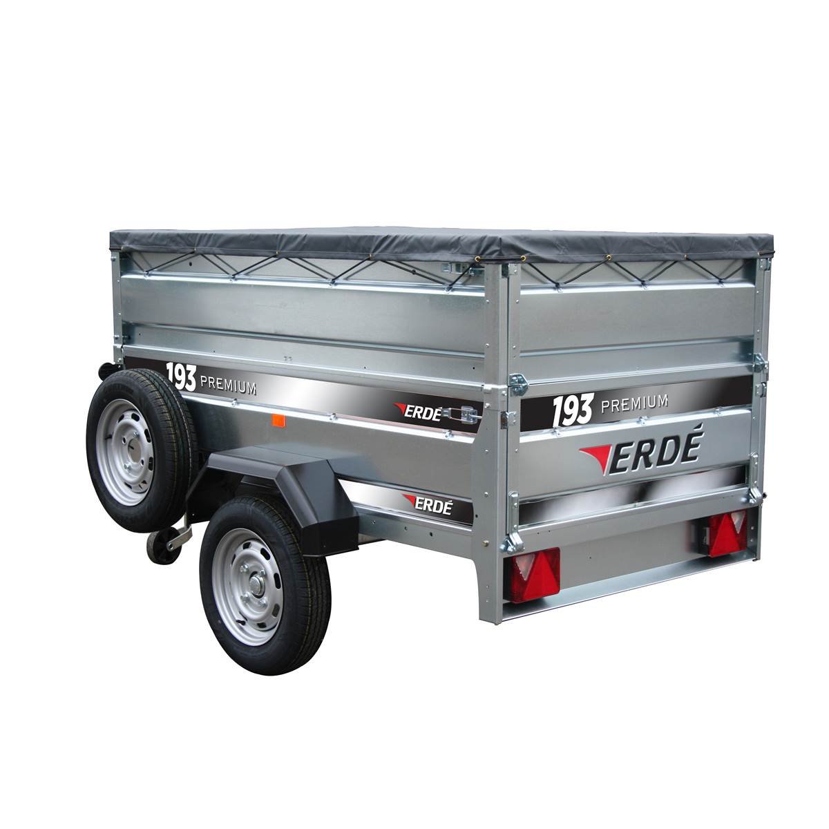 REMORQUE 193 PREMIUM AVEC 5 ACCESSOIRES INCLUS ERDE – Image 2