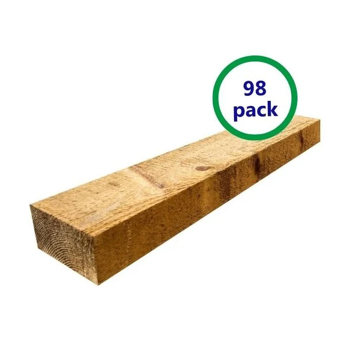 Pack de 98 mini traverses de bois traitées UC3 | L: 1,2 m – Image 2
